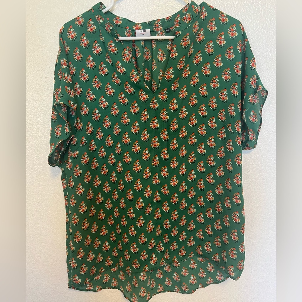 CAbi | Short Sleeve Blouse | Medium